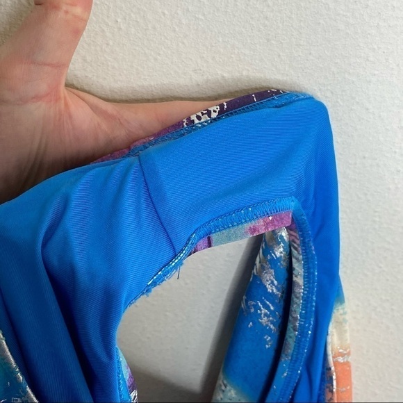 Carmen Marc Valvo One Shoulder One Piece Swimsuit - Pacific Sunset - Picture 6 of 8